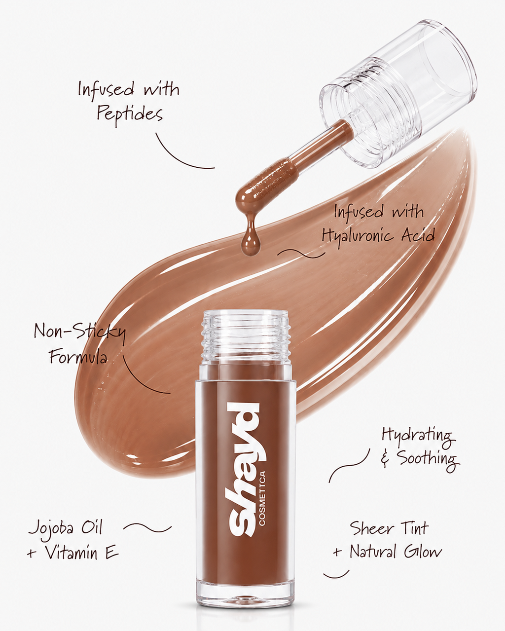 HydraRepair Lip Oil, Coffee Crush, pH Colour Changing, Turns Clearish Pink